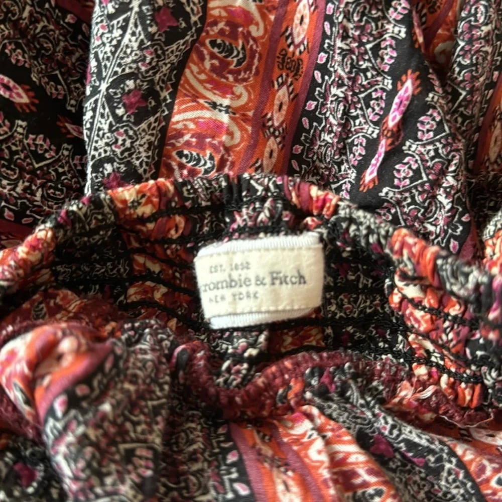 Abercrombie & Fitch Asymmetric Gypsy Hippie Skirt Sz L